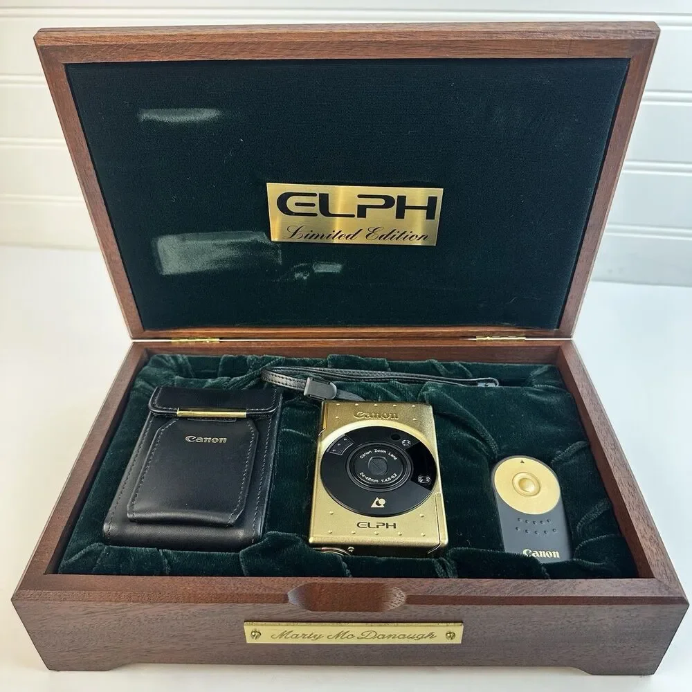 Canon Elph Limited Edition Gold Plated 60th Anniversary Film Camera Untested